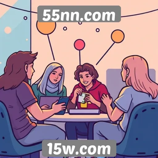 Recursos de interação social disponíveis no 55nn.com